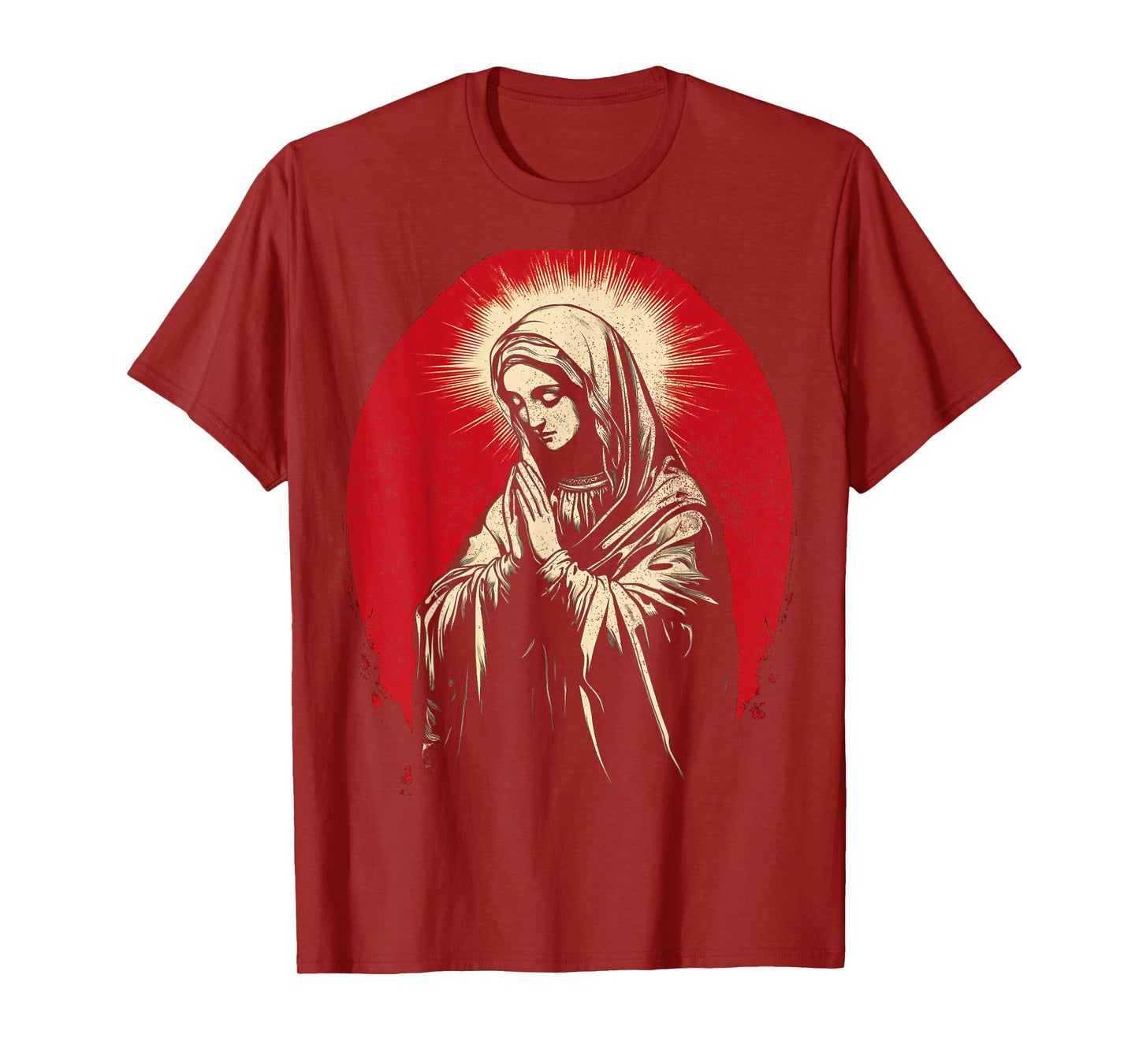 Vintage Christian Graphic The Virgin Mary Women's T-Shirt