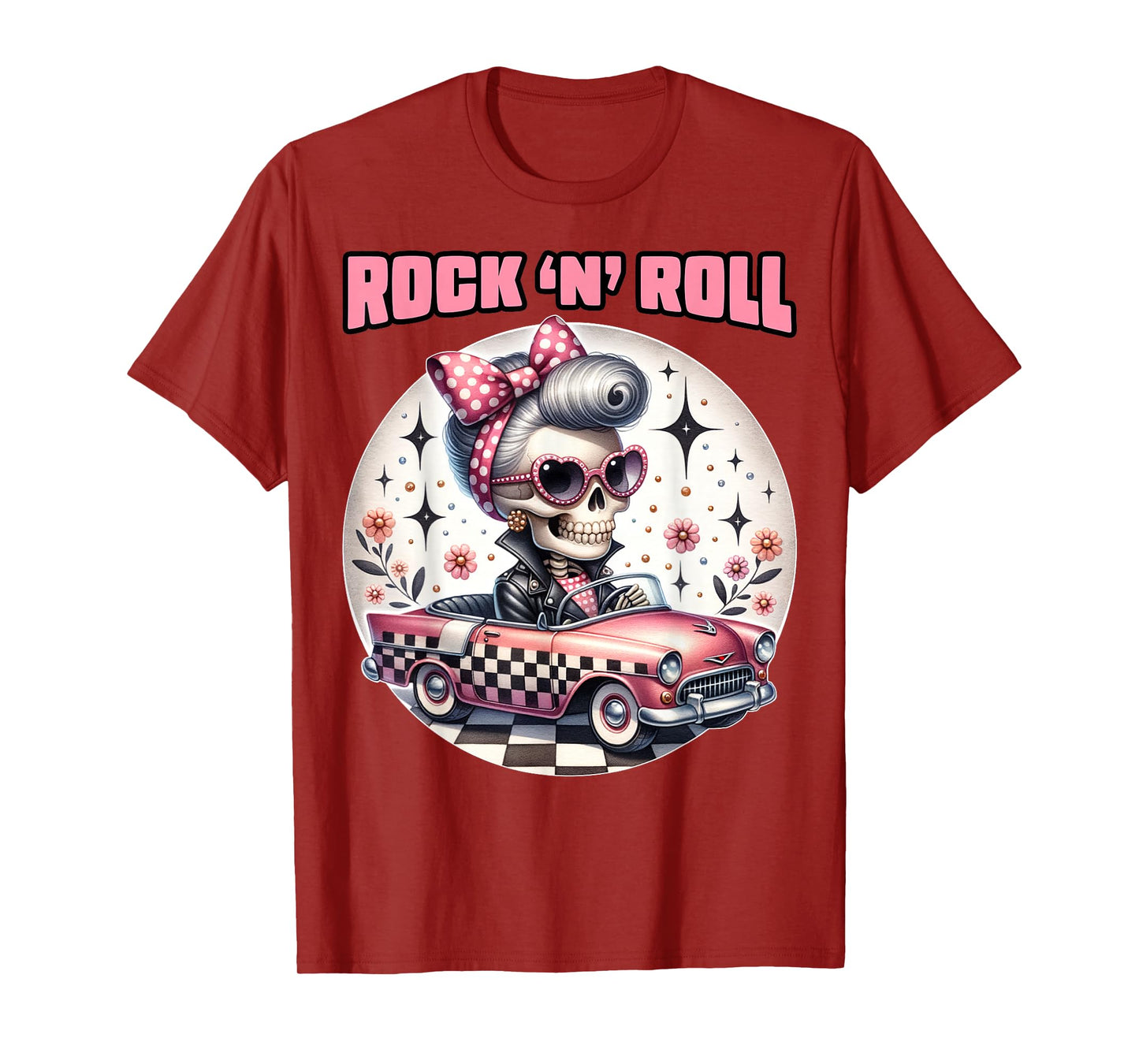 Rock N Roll 50s Sock Hop Dance Doo Wop Rockabilly 1950s Art T-Shirt