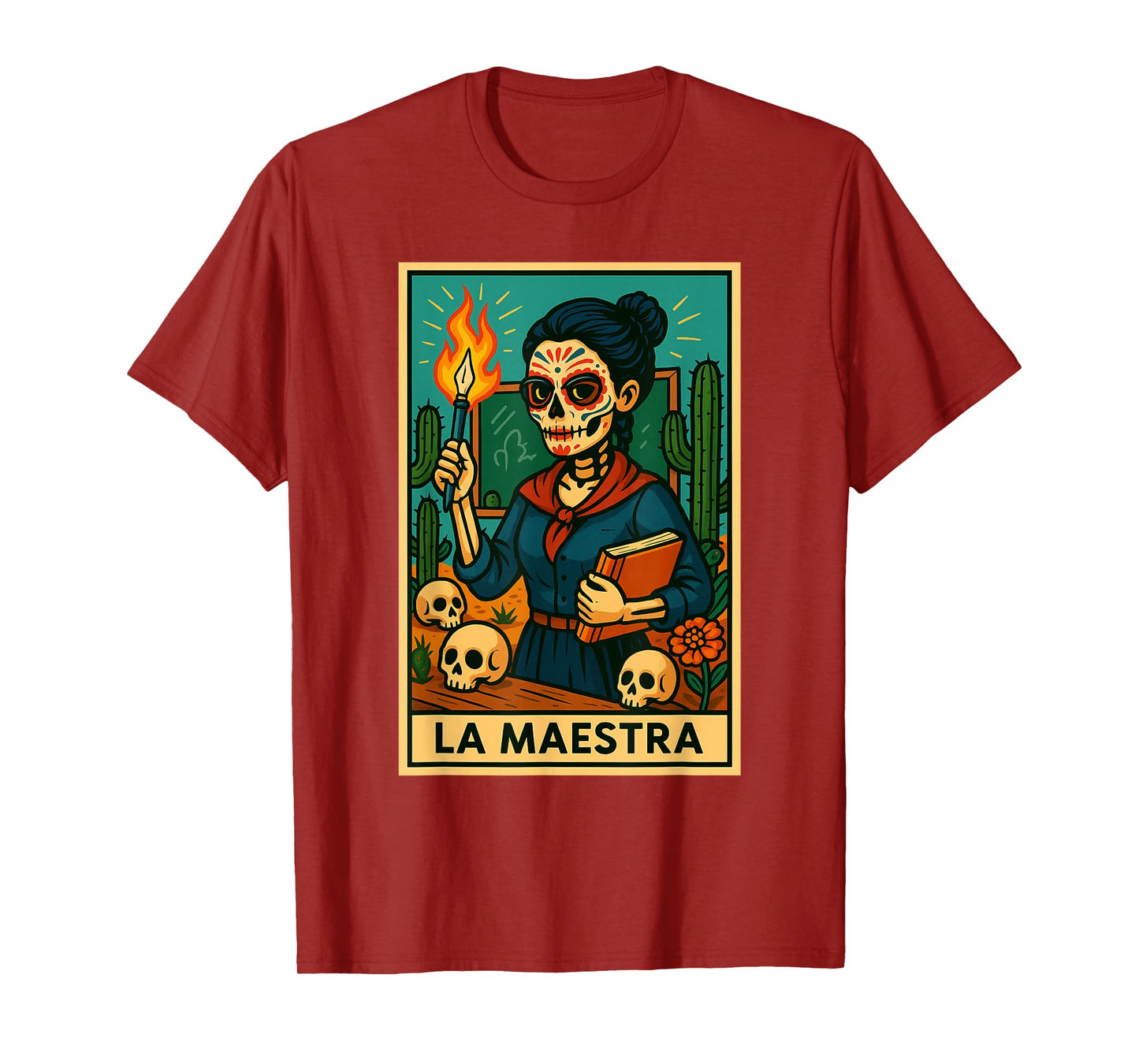 La Maestra | Spanish-Mexican Bingo Card Funny Gifts T-Shirt