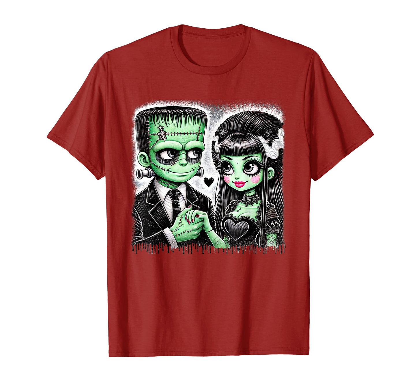 halloween lovers frankenstein skeleton for men women family T-Shirt