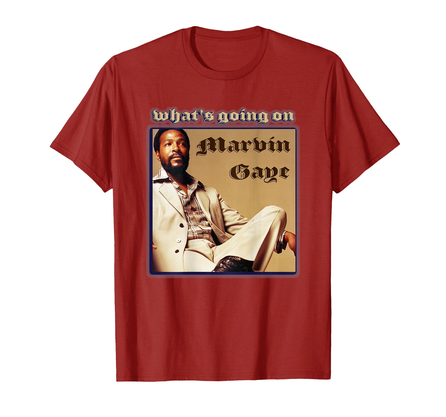 Marvin Gaye_004_Back Printed T-Shirt