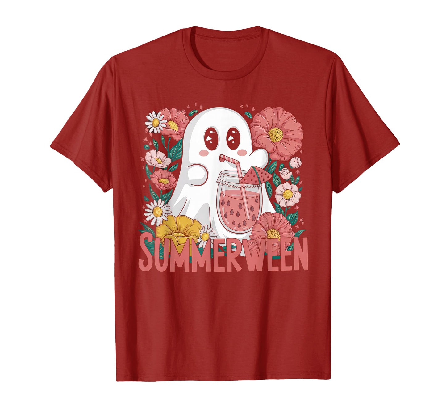 Halloween Tshirt Women Men Skeleton Witch Monster Party T-Shirt