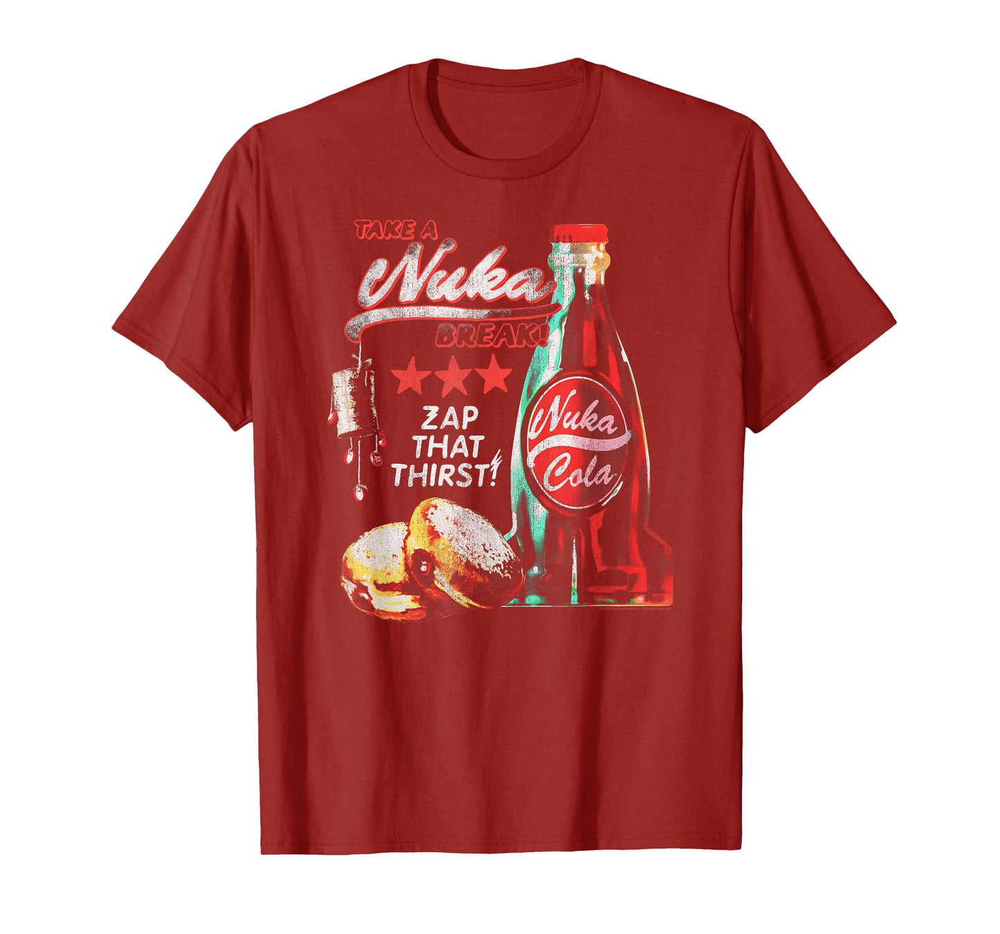 Fallout Video Game Take a Nuka Cola Break Zap That Thirst T-Shirt