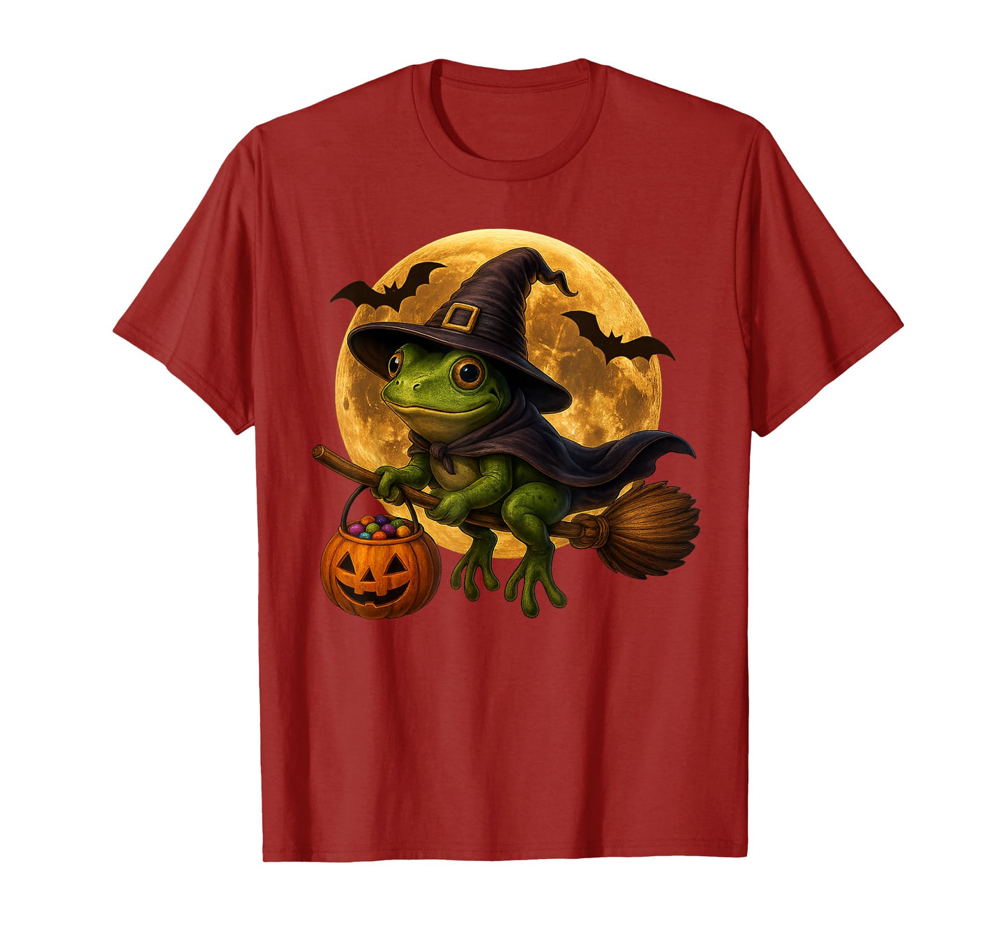 Frog Witch Halloween Tees for Men Women Girls Costume Gifts T-Shirt
