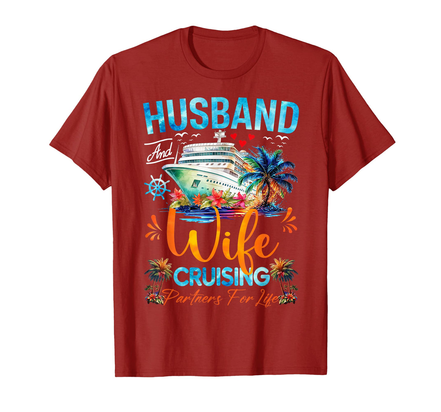 Matching Couple Shirt Husband Wife Cruising 2025 Tee Cruise T-Shirt