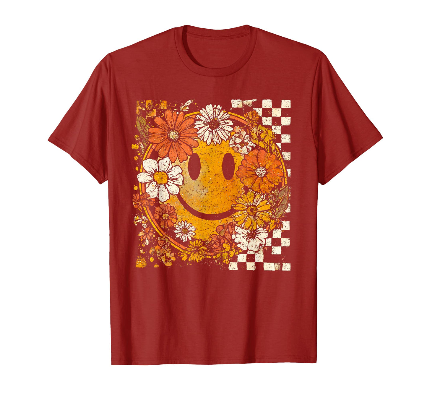 Wildflower Pumpkin Autumn Fall Leaves Thanksgiving Vintage T-Shirt