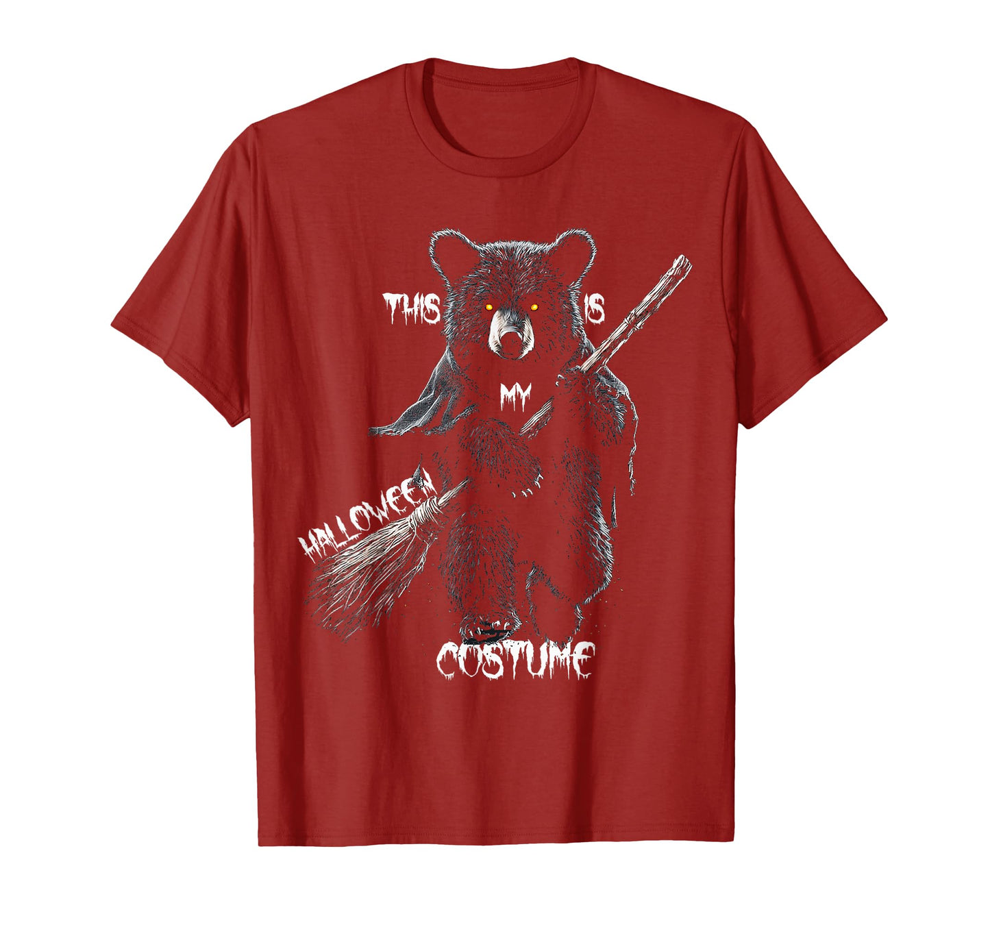 This is My Halloween Costume Bear Witch Spooky T-Shirt