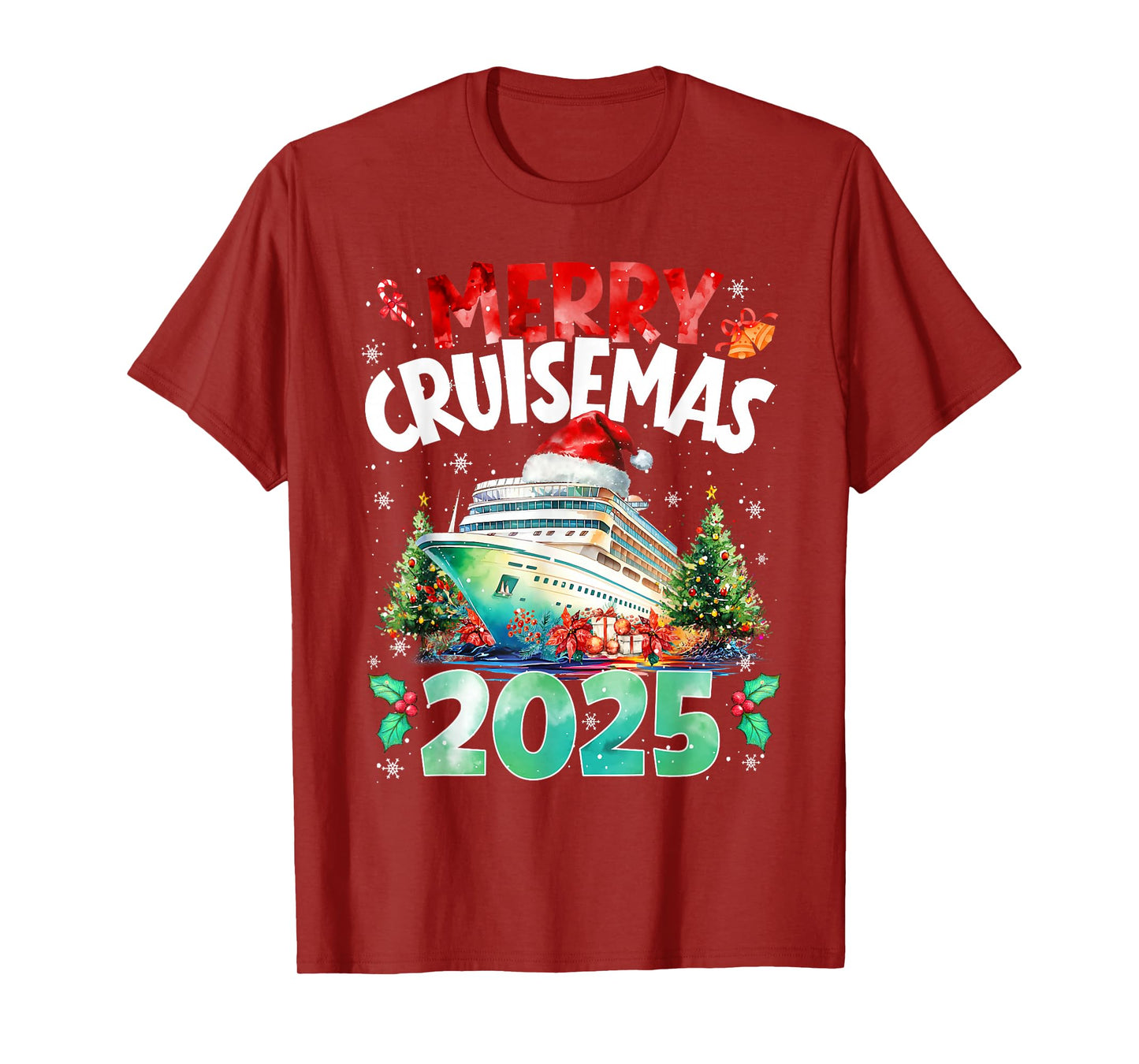Merry Cruisemas Christmas Cruise Snowflake Family Holiday T-Shirt