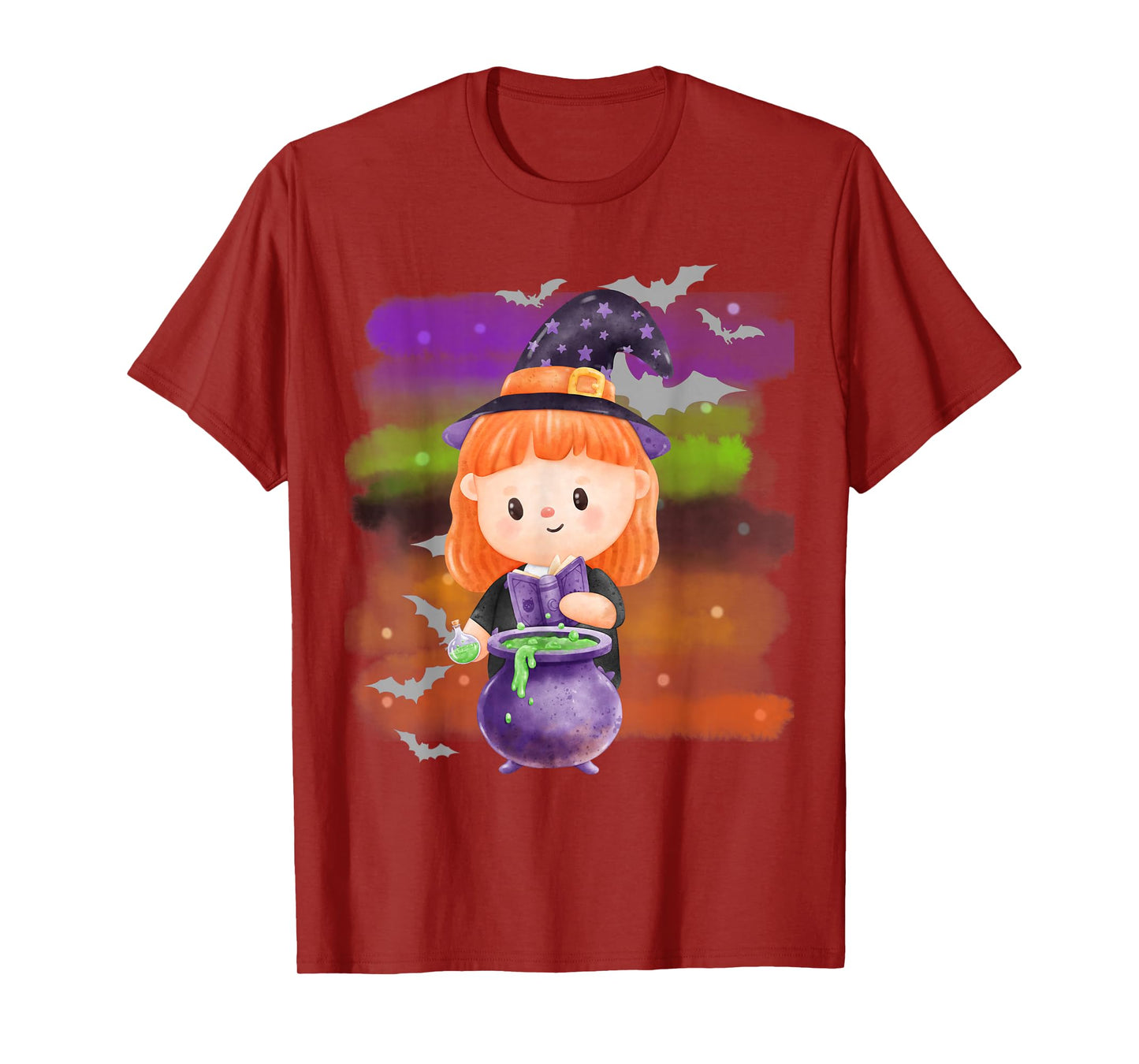 Cute Little Witch Halloween Spells Spooky Season T-Shirt