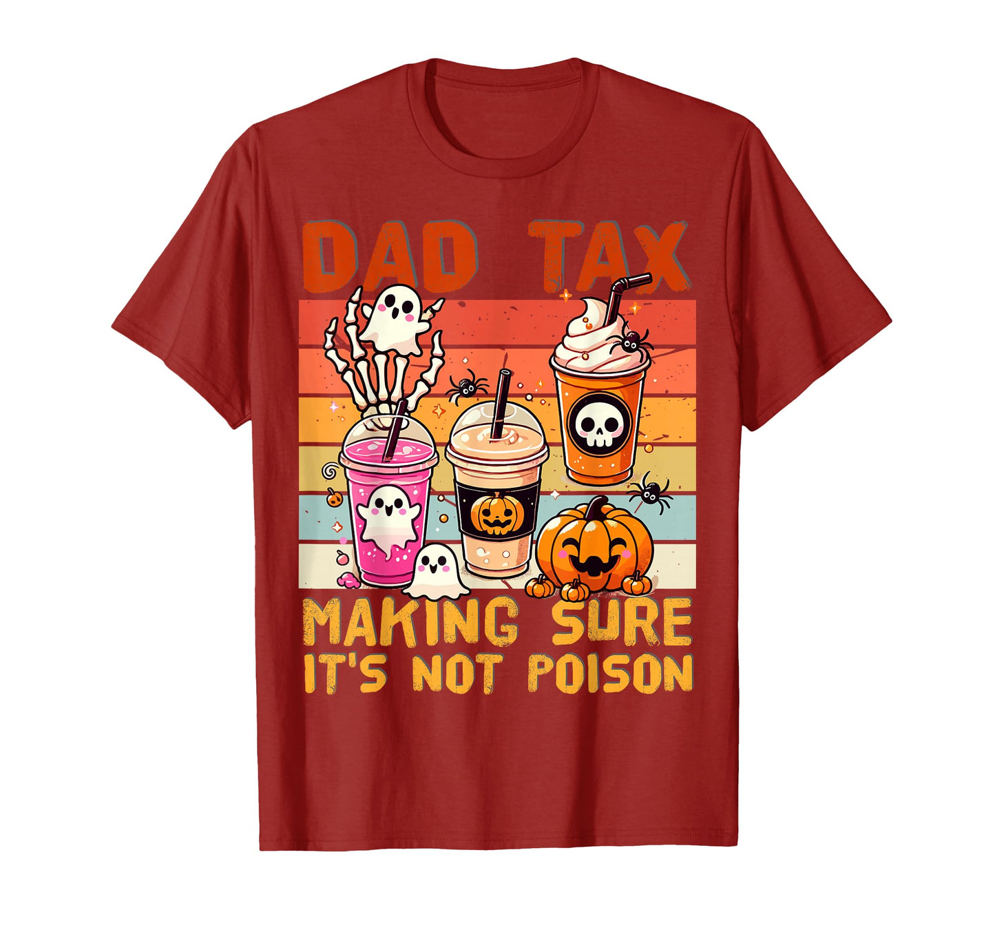 Funny Daddy Boo Halloween Family Matching Costume Ghost Dad T-Shirt