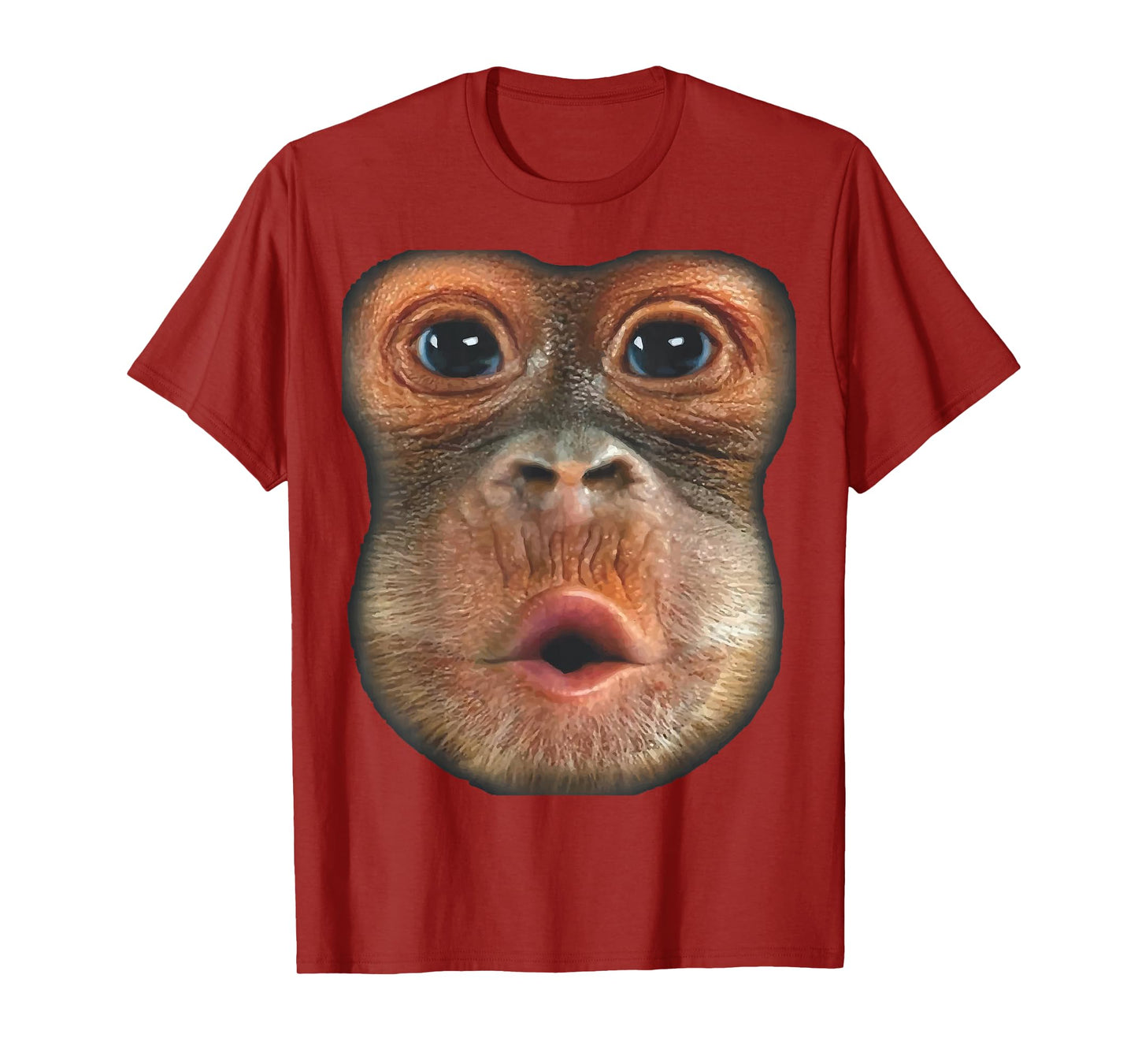 Monkey Blowing Stomach Face T-Shirt