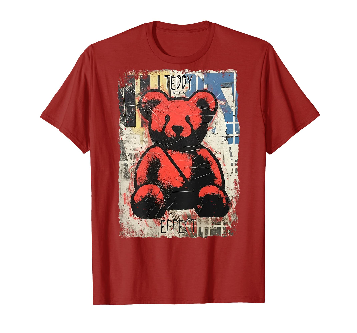 RTUZ Hip Hop Vintage Edgy Urban Y2K Back Print Streetwear T-Shirt - Unisex-Adults & Kids - Black - Small - Classic Sleeve - Crew Collar - Cotton & Polyester - Machine Wash