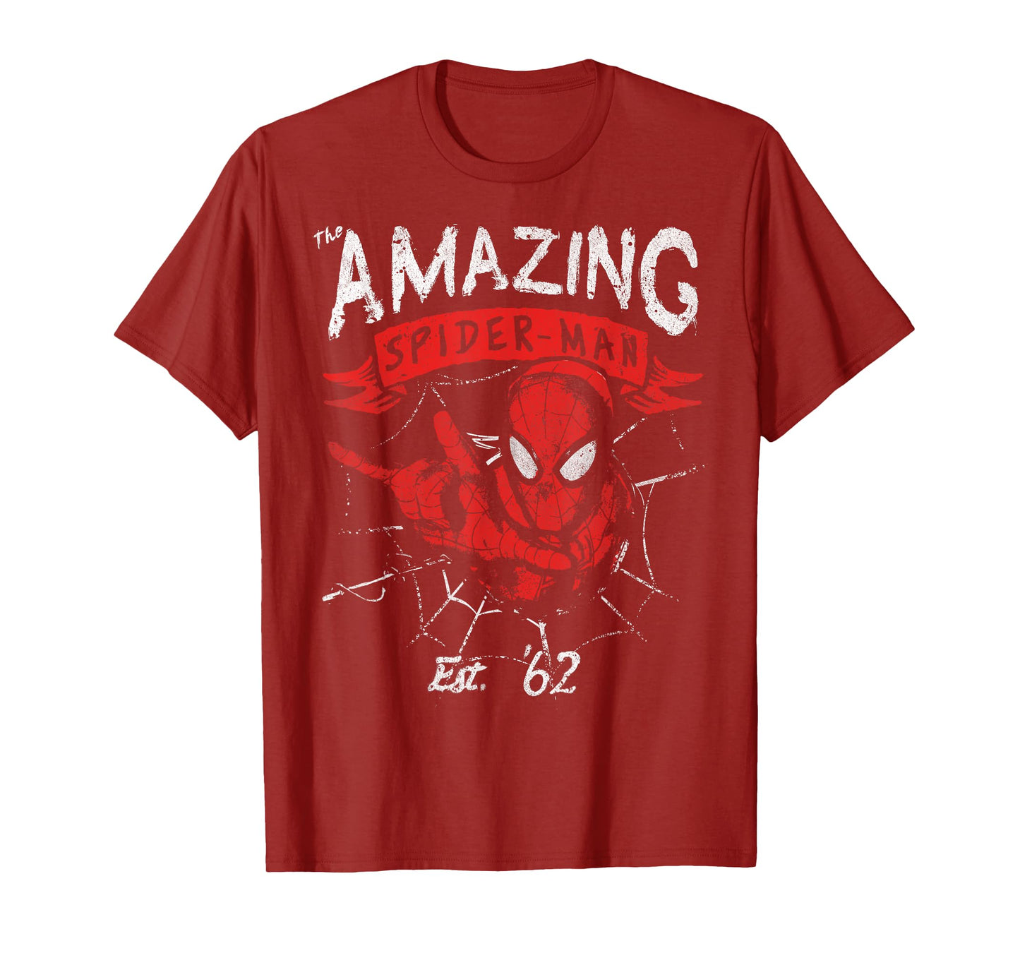 Marvel The Amazing Spider-Man Grunge Graphic T-Shirt T-Shirt