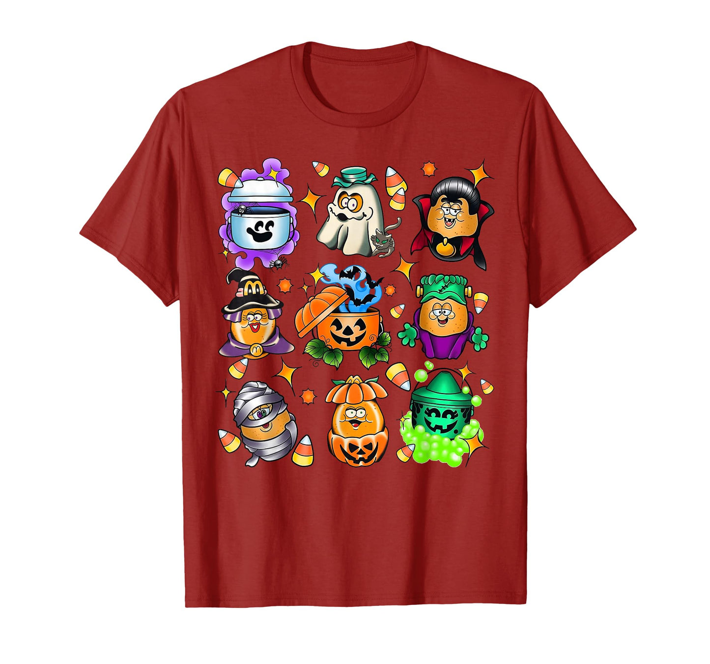 Vintage Funny Nuggets Meal Bucket Halloween Spooky Season T-Shirt