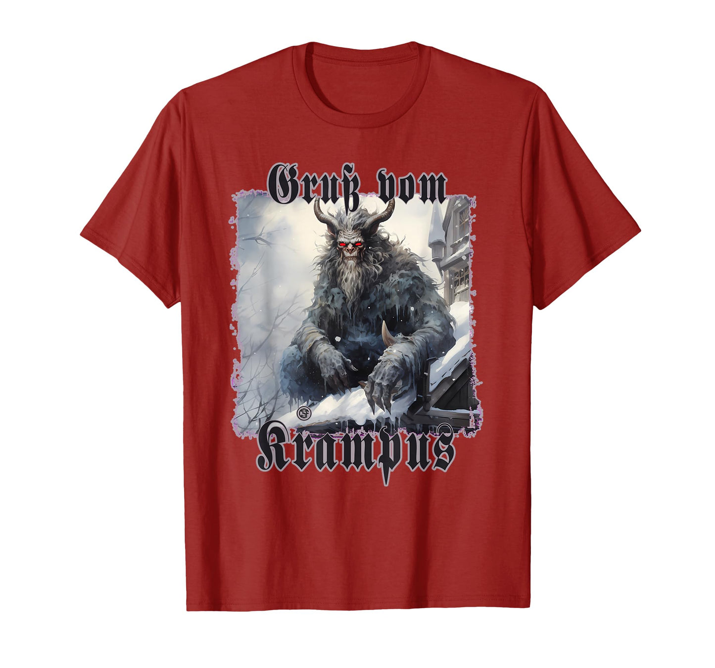 Greeting from Krampus Christmas Legend Figure T-Shirt