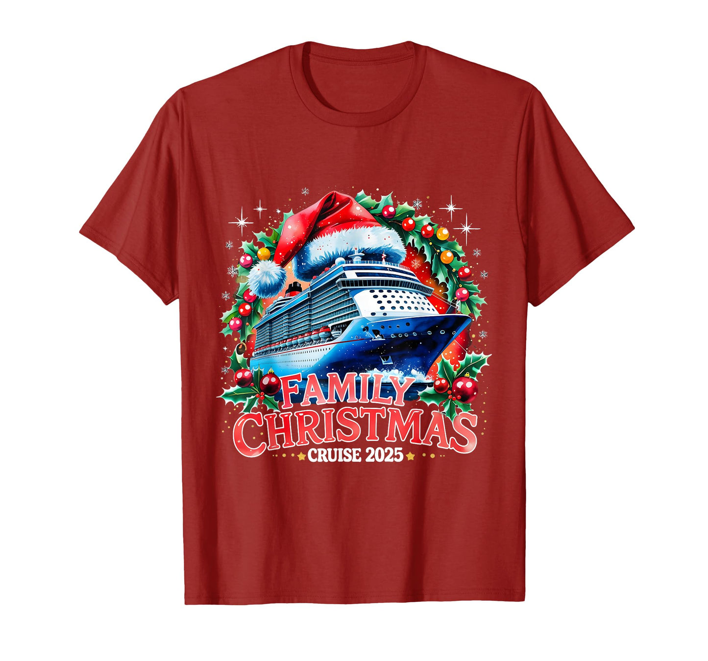 Family Christmas Cruise 2025 Holiday Vacation Tee T-Shirt
