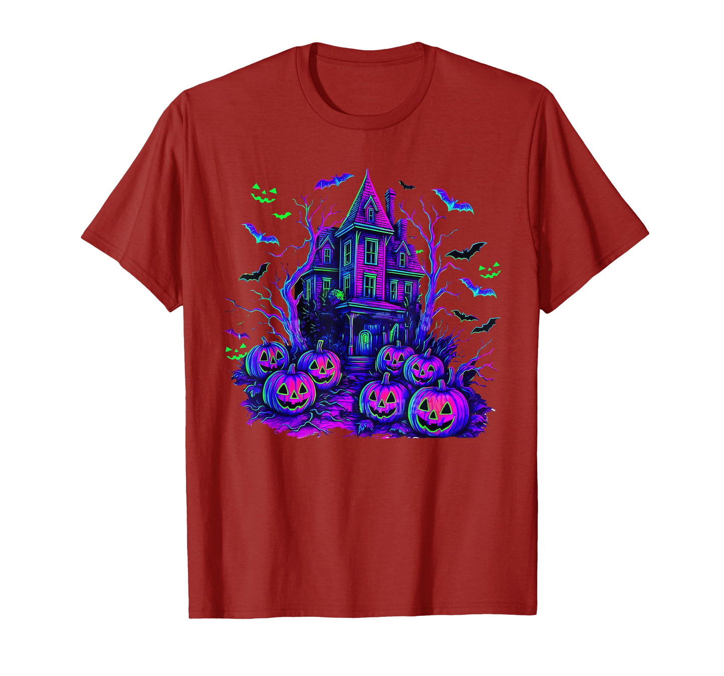 Vintage Halloween Spooky Scene Retro Pumpkin Scary Season T-Shirt