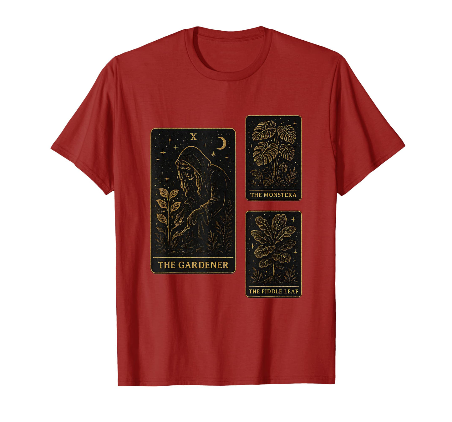 The Gardener Tarot Card Witchy Plant Dad Gardening Mystical T-Shirt