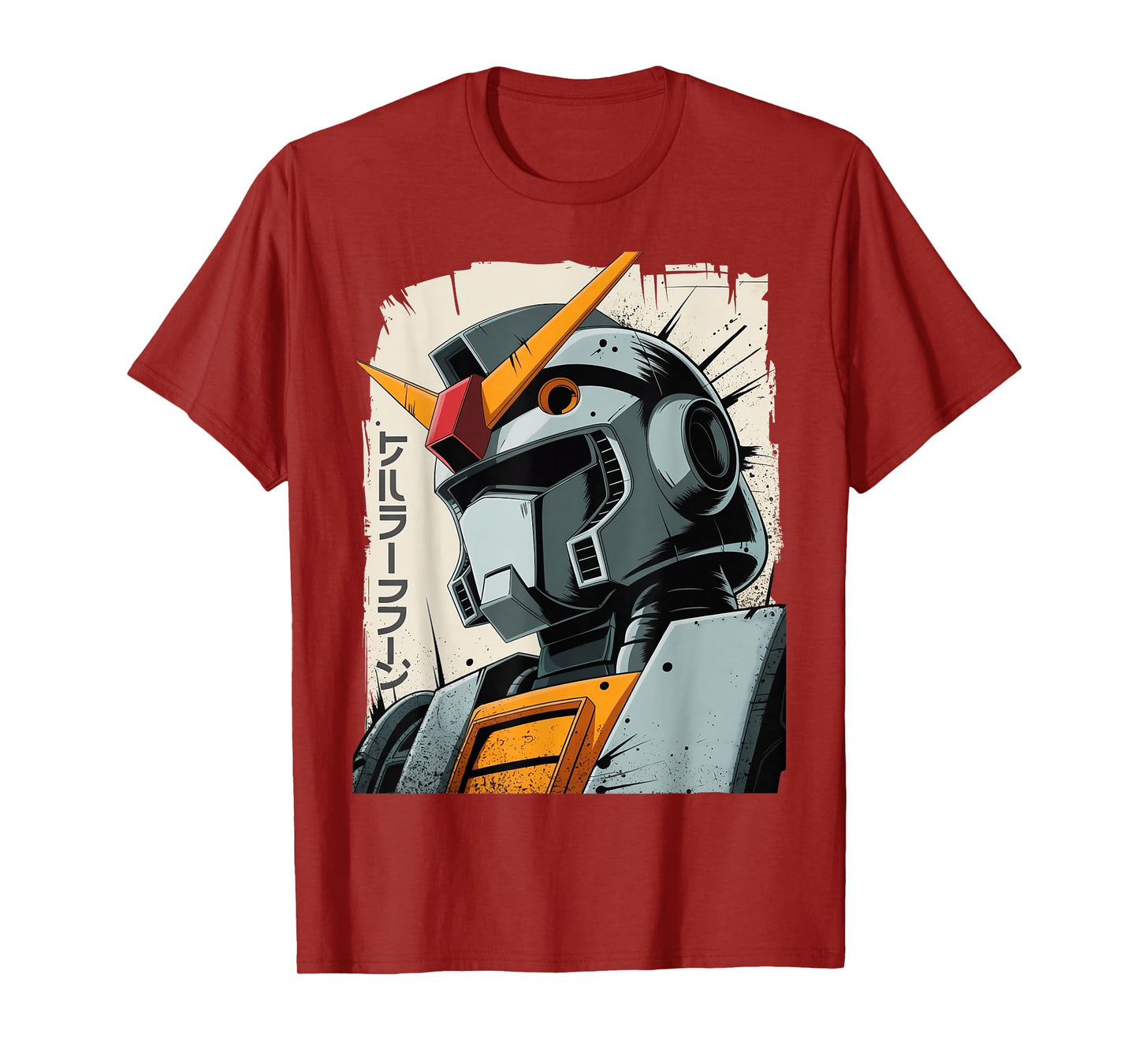 Vintage Japanese Mecha Robot Anime Manga Ukiyo-e Art Graphic T-Shirt
