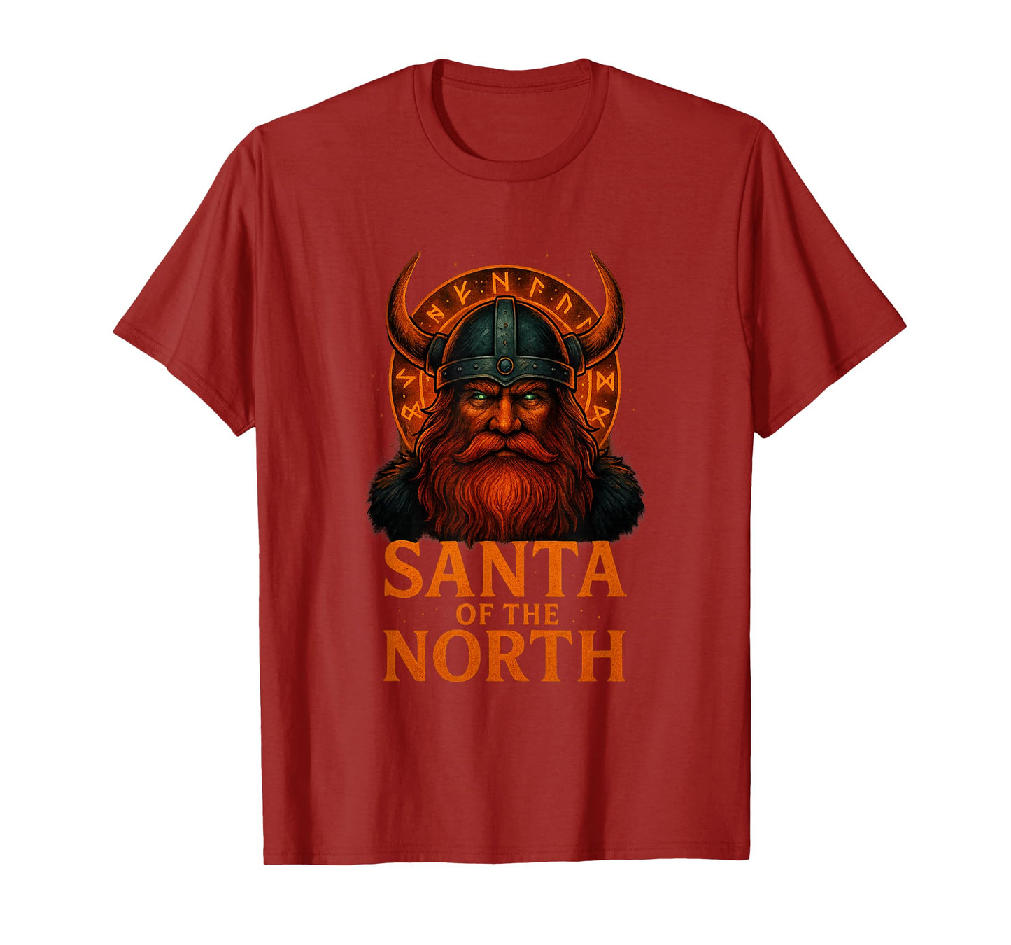 Santa of The North Viking Christmas Design T-Shirt