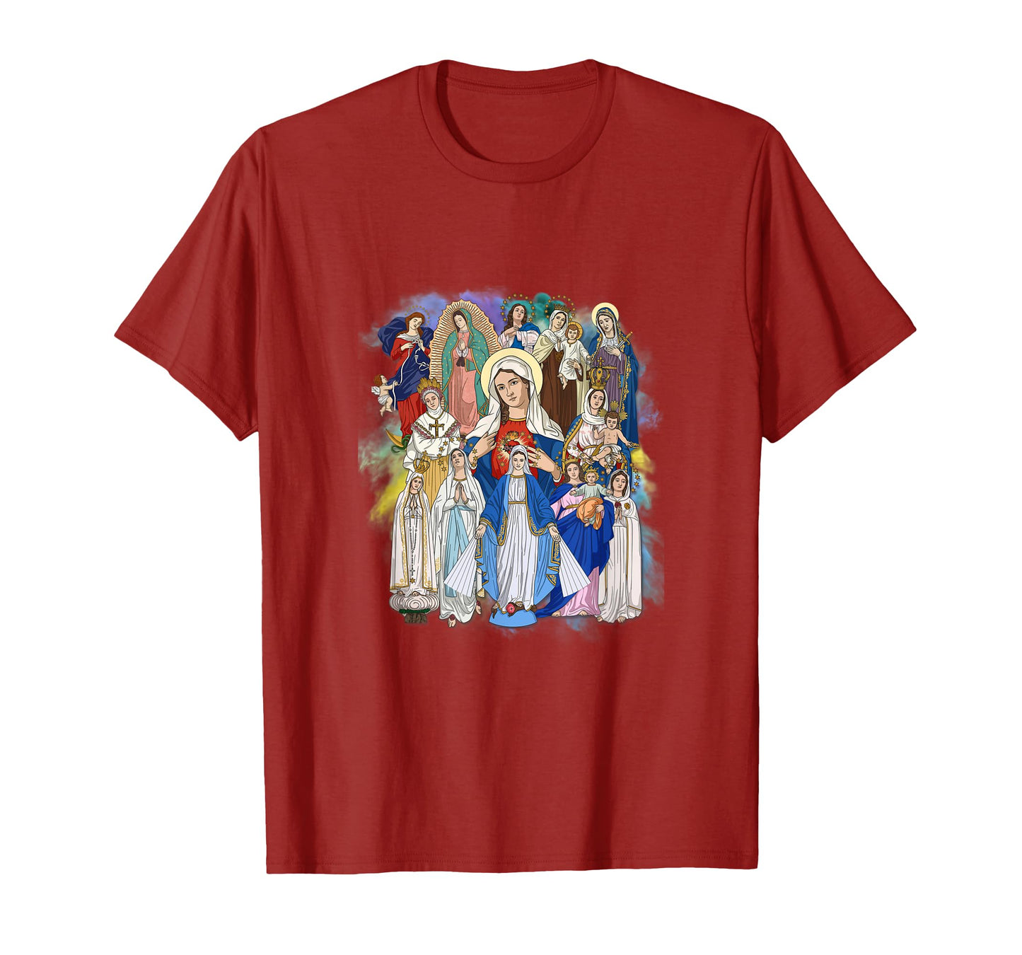 Our Lady The Blessed Mother Latin Marian Titles Catholic T-Shirt