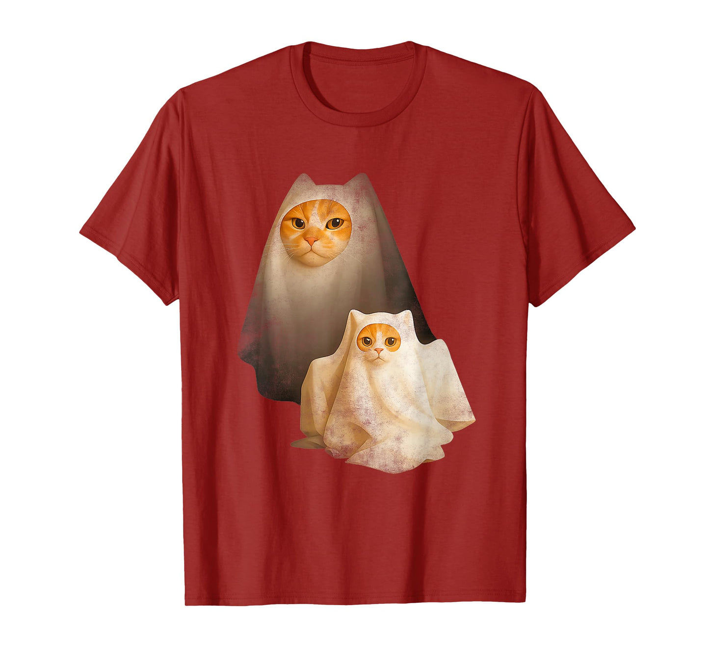 Womens Ghost Cat Meme Funny Halloween Costume for Men T-Shirt
