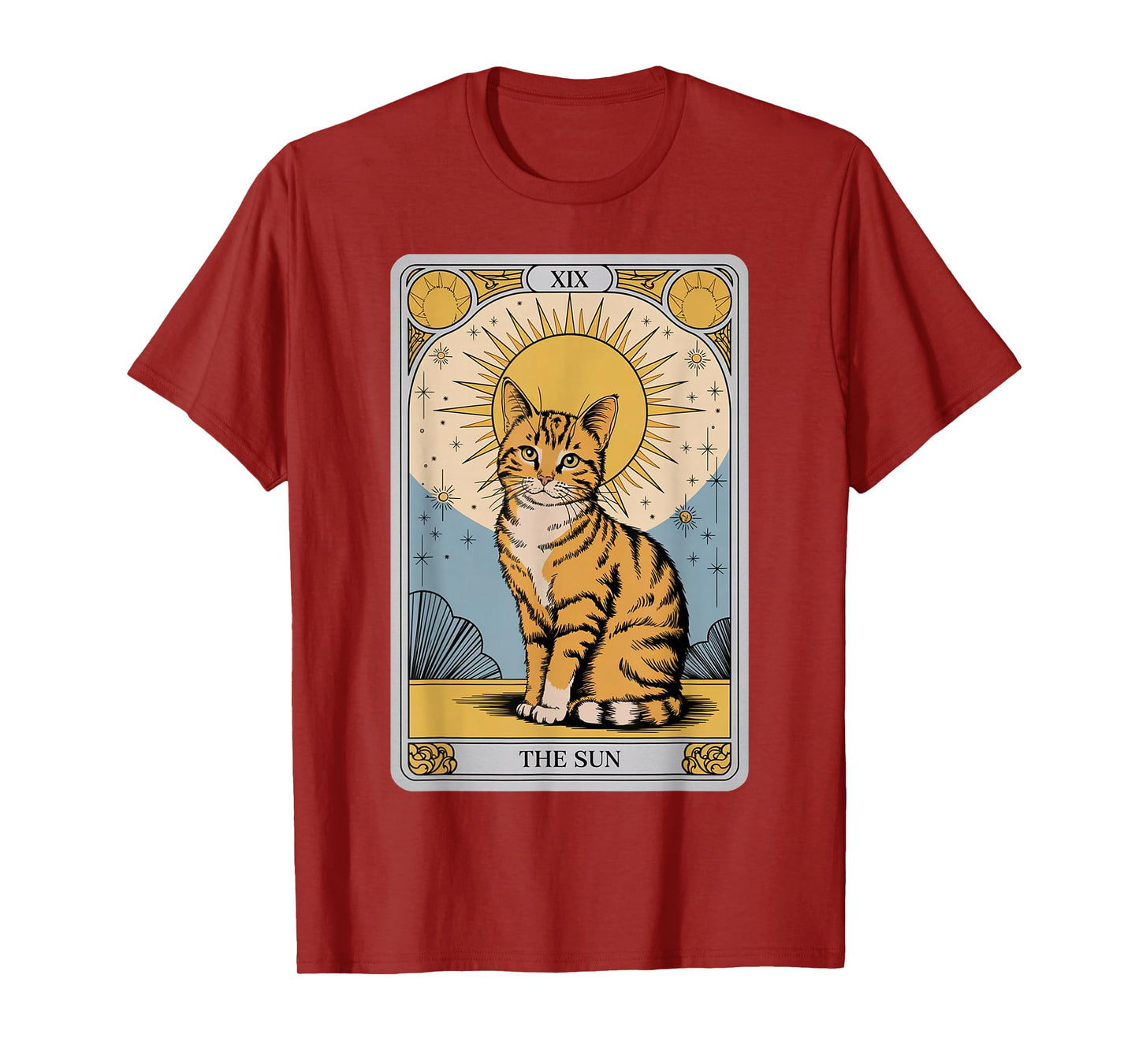 The Sun Tarot Cat – Mystical Orange Tabby with Positive Ener T-Shirt