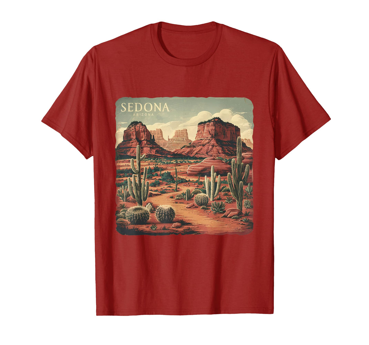Retro Sedona Arizona Vintage Road Trip Outdoors Graphic T-Shirt