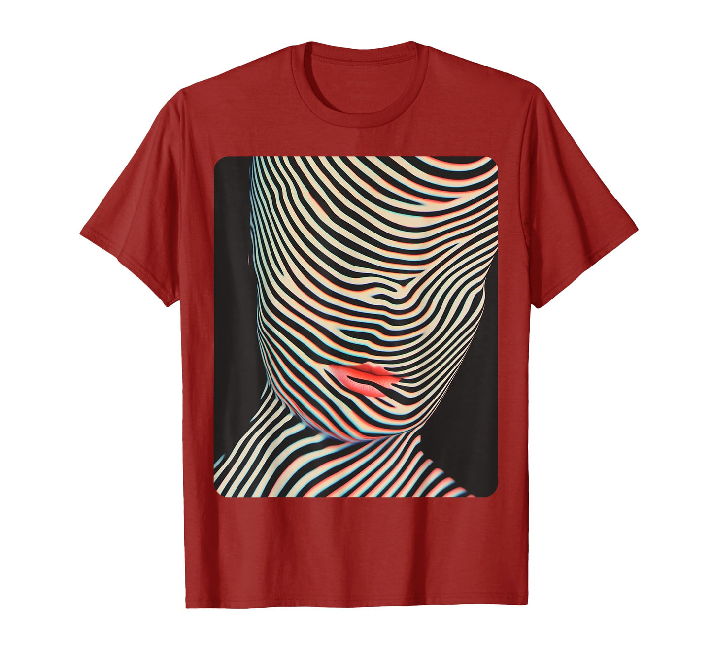 Female Women's Abstract Fashion Designer T-Shirt