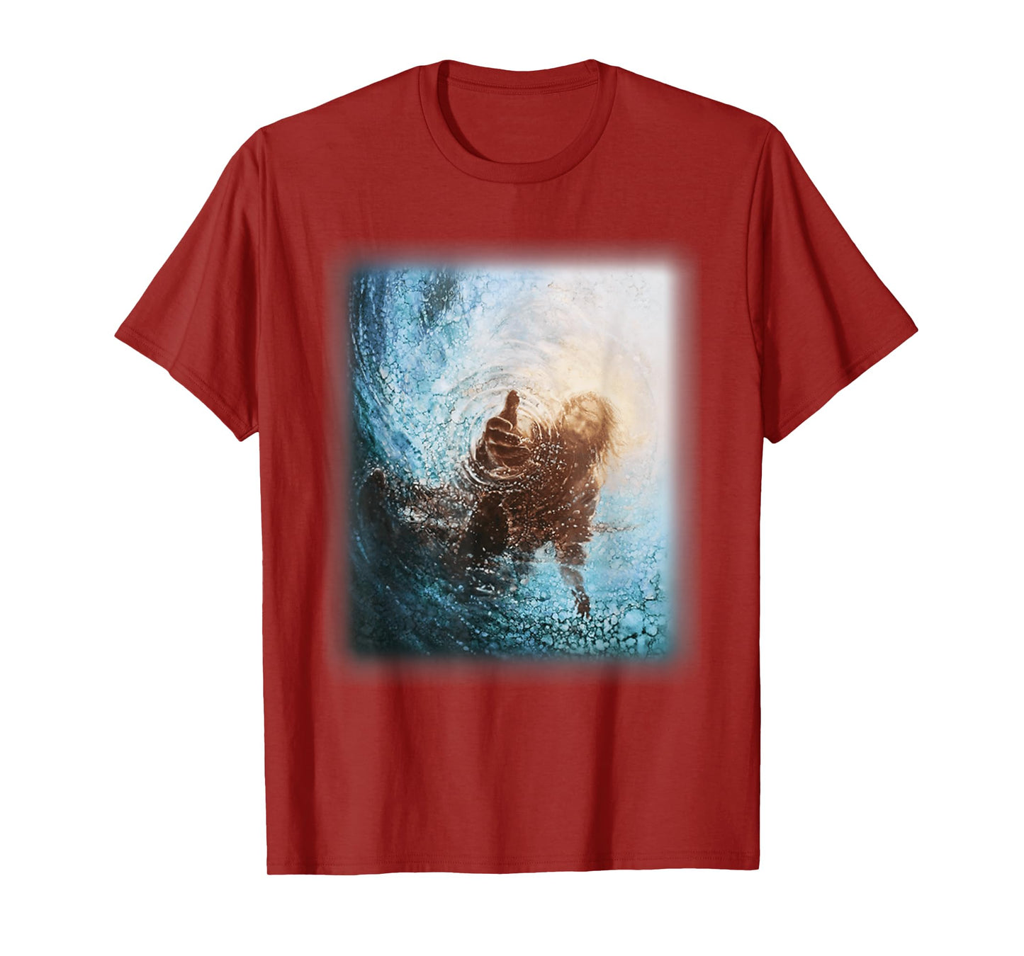 The Hand God Jesus in Water, Jesus Lover Tee T-Shirt