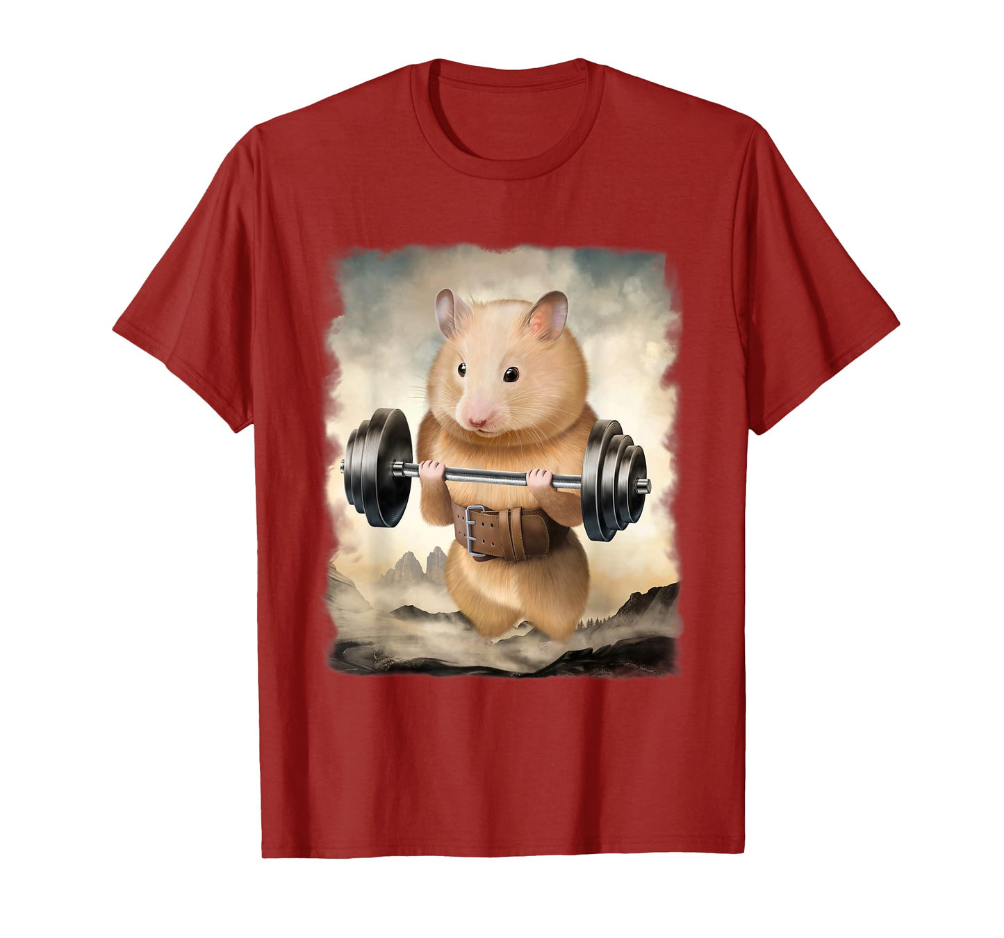 Hamster Muscle Training Weightlifting T-Shirt