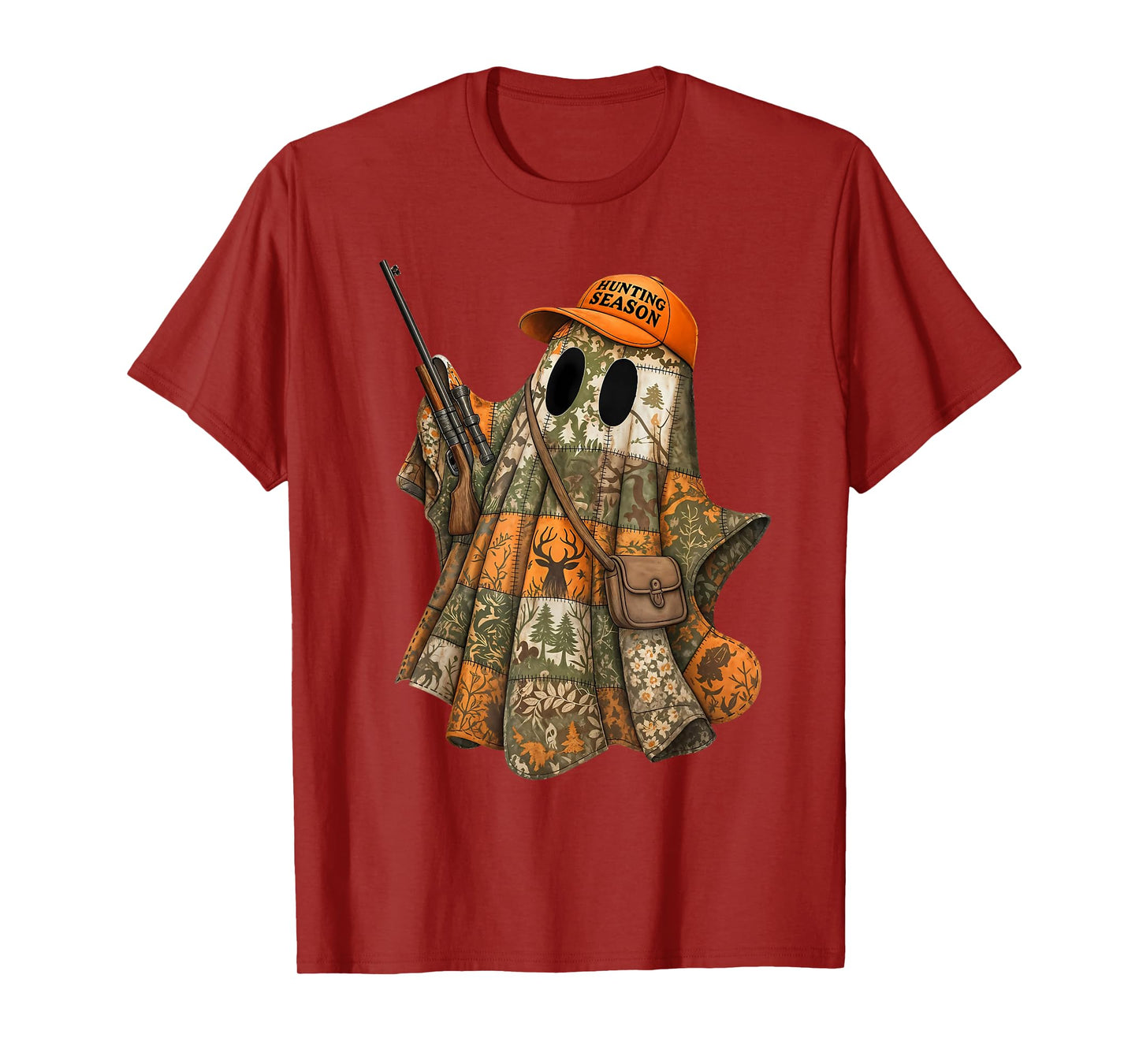 Candy Hunter Halloween Camo Ghost Outdoor Hunting Season T-Shirt