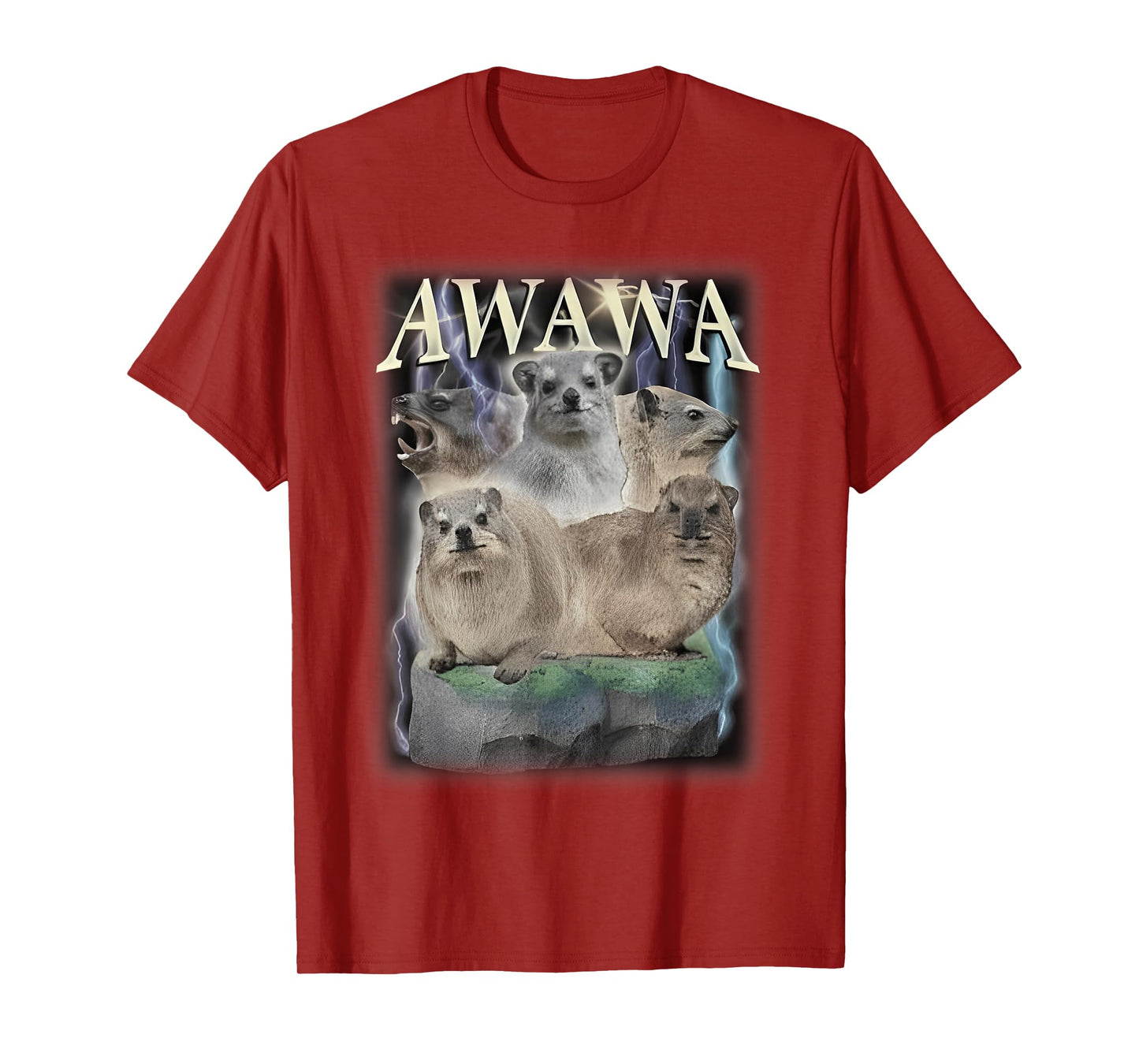 Funny Awawa Hyrax Oddly Specific Meme Animal For Family Tee T-Shirt