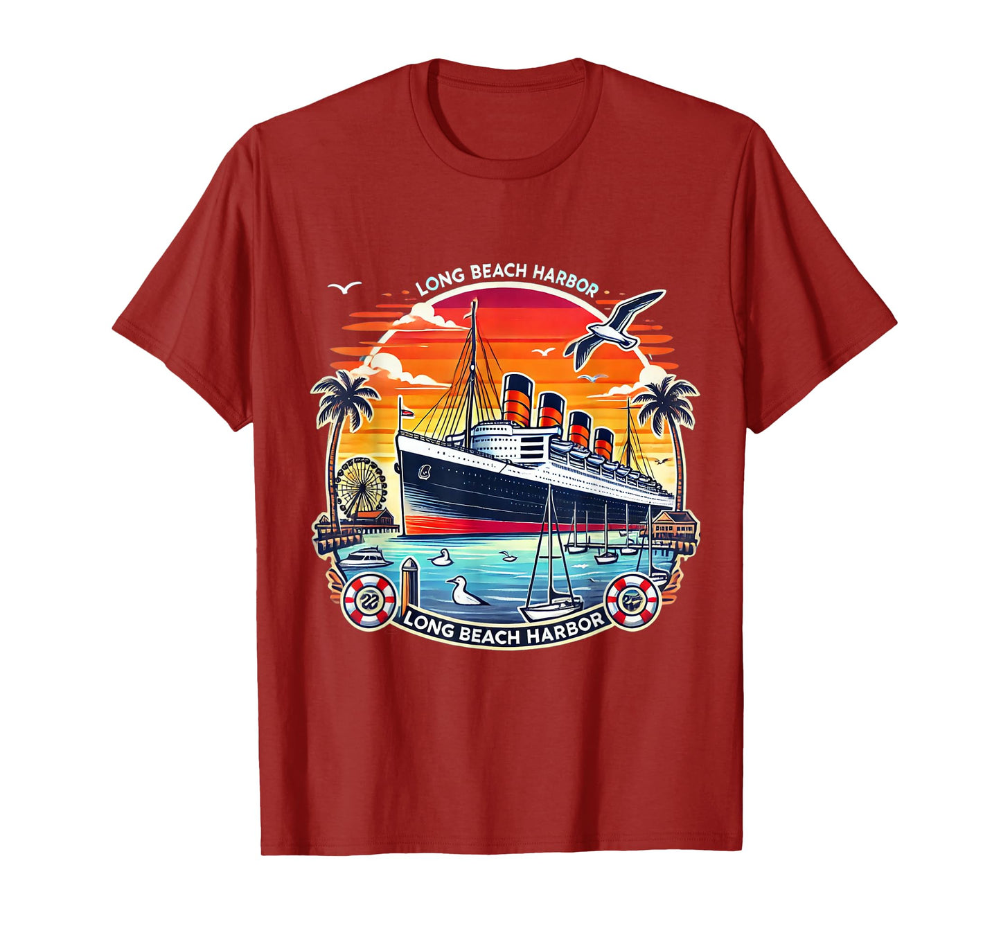 The Queen Mary Long Beach - Historic Ocean Liner T-Shirt