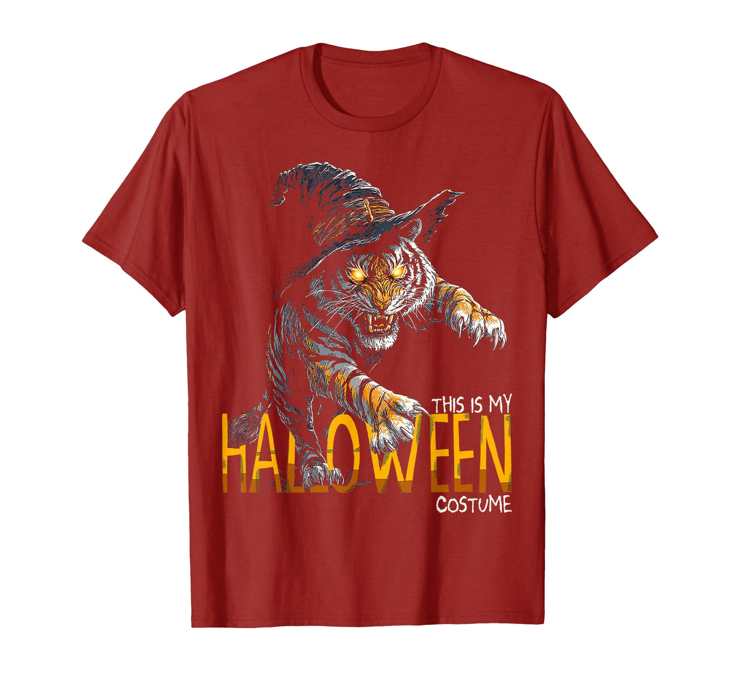 This is My Halloween Costume Tiger Witch Spooky T-Shirt