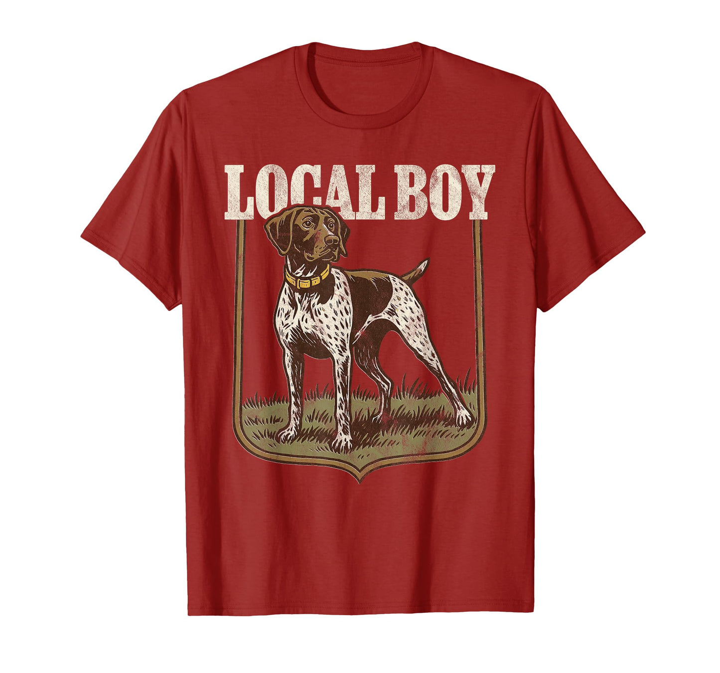 Local Boy Hunting Dog Retro Southern Country Pride Vintage T-Shirt