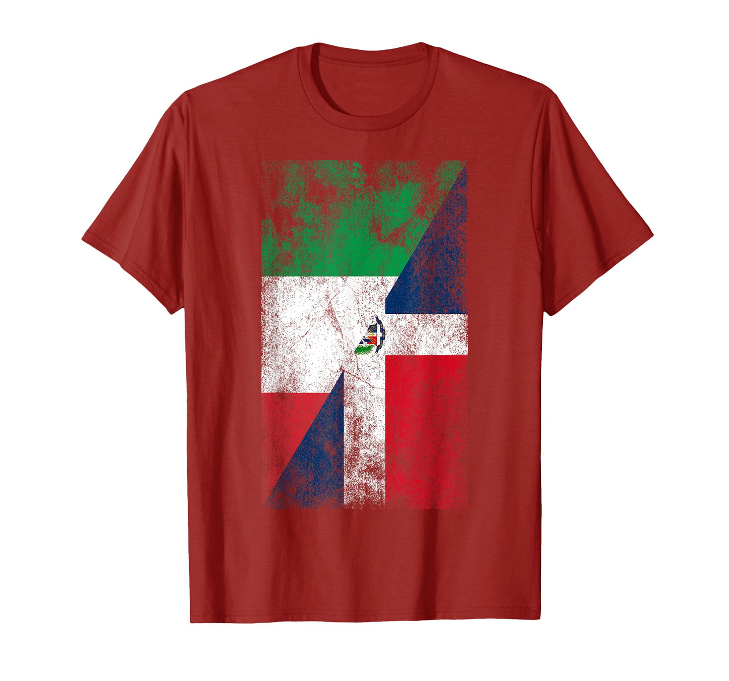 Italy & Dominican Republic Flags - Italian Dominican T-Shirt
