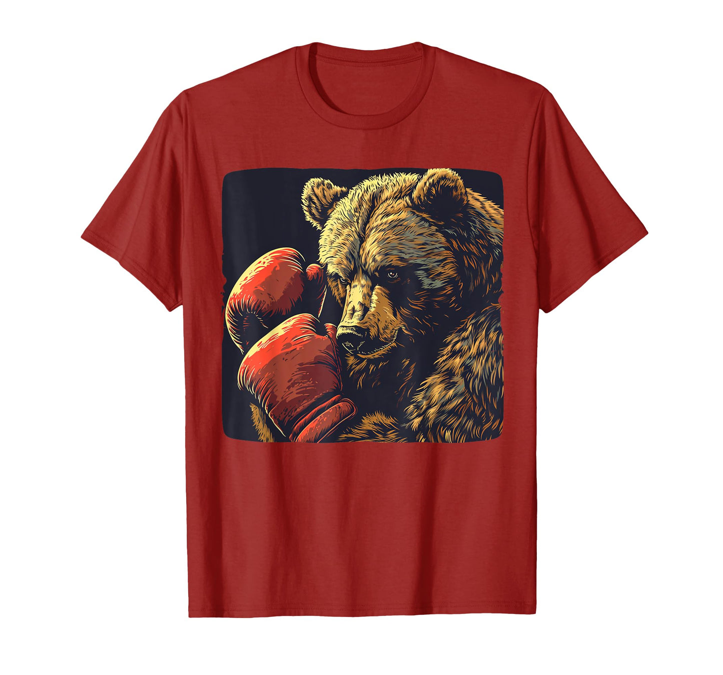 Funny boxing bear with boxing gloves costume T-Shirt