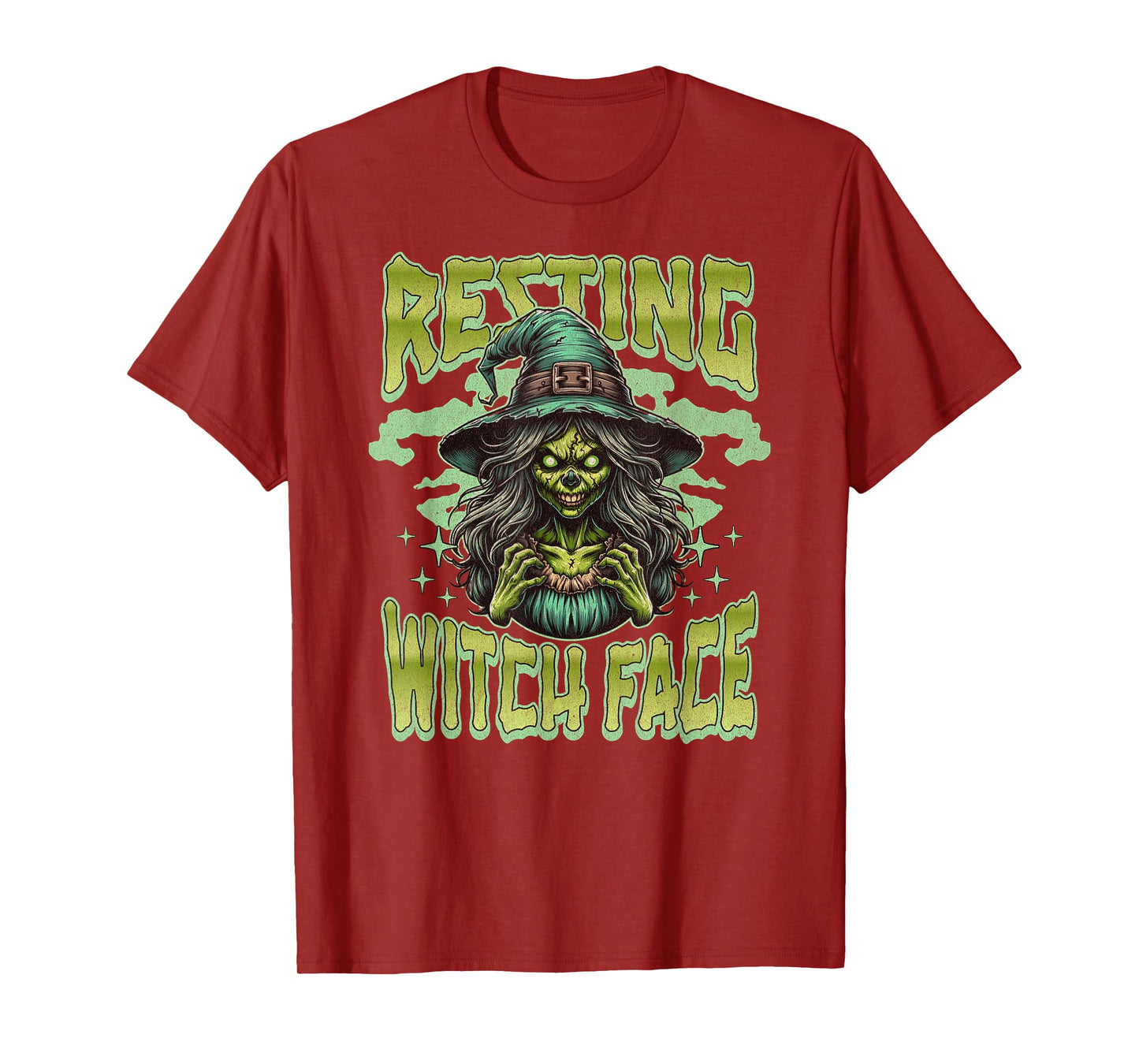 Resting Witch Face Men Women Sarcastic Halloween T-Shirt