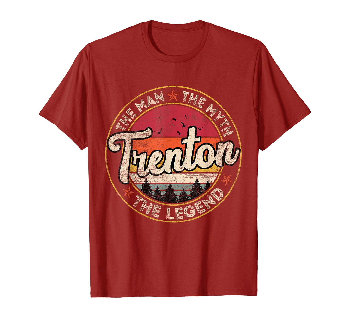 Trenton The Man The Myth The Legend Personalized Name T-Shirt