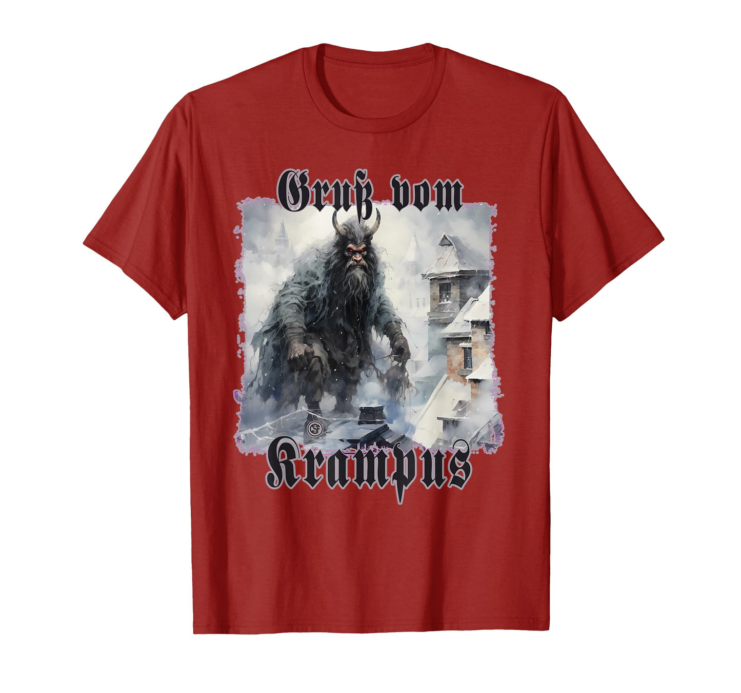 Greeting from Krampus Christmas Legend Figure T-Shirt