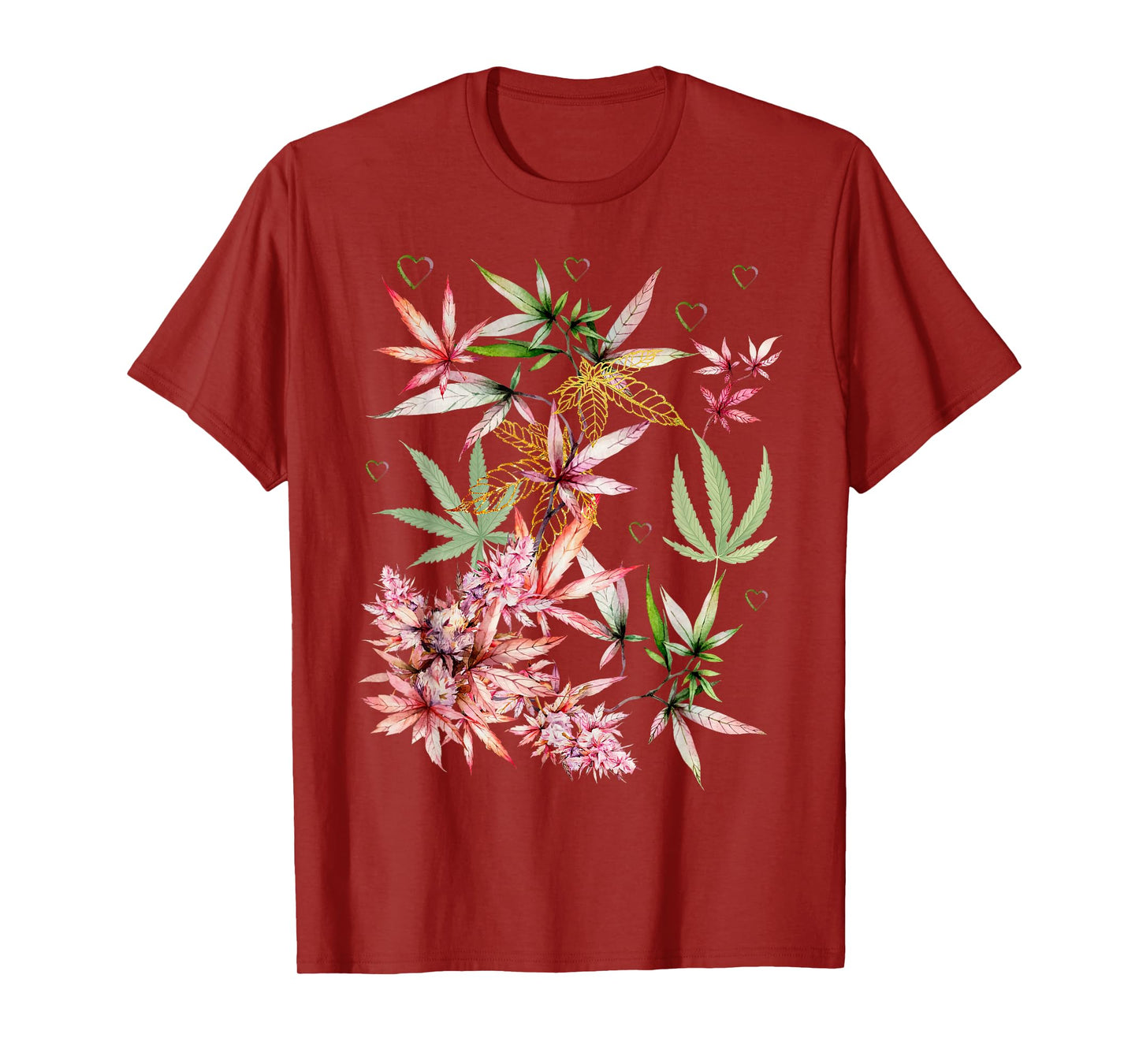 Vintage Marijuana Pot Leaf Flower Weed Cannabis Men Women T-Shirt