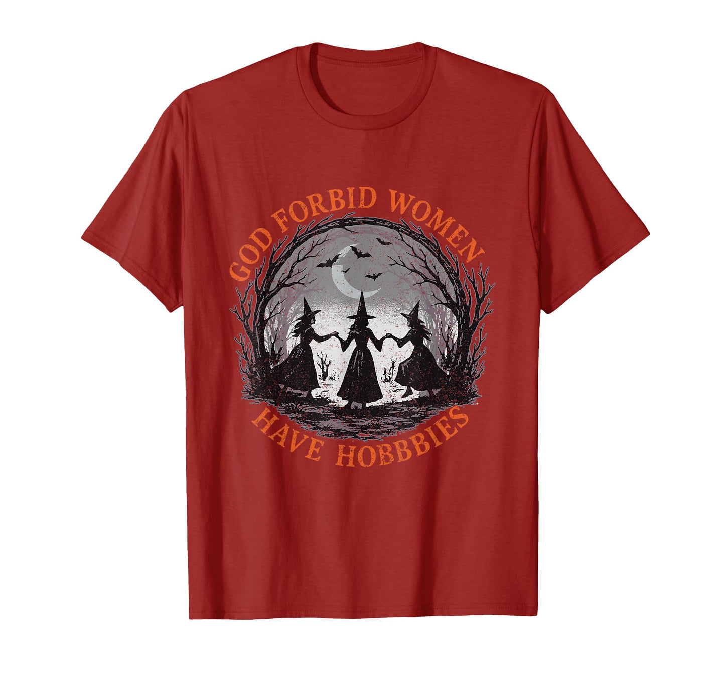 God Forbid Women Have Hobbies Witch Halloween Spooky Season T-Shirt
