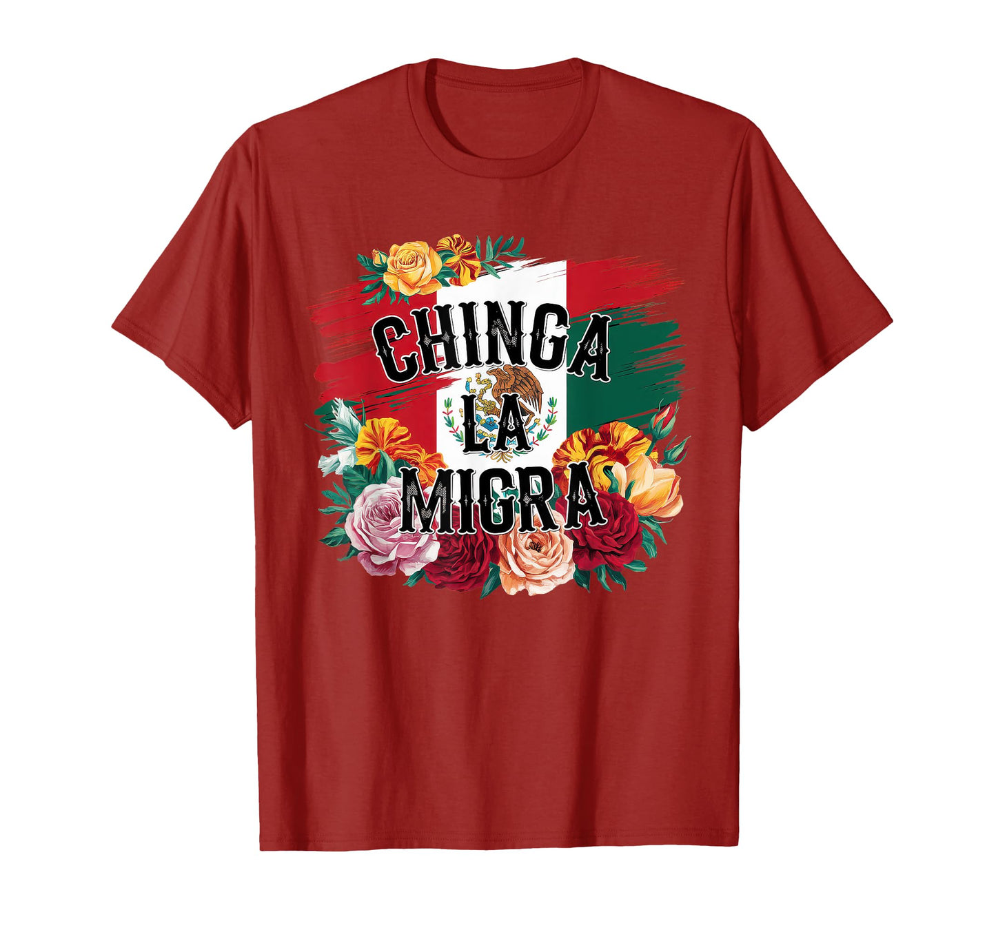 Chinga La Migra Tshirt Men Women 8645 Abolish Ice Retro T-Shirt