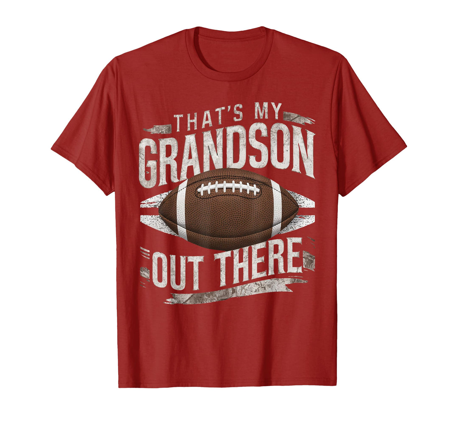 That's My Grandson Out There Funny Football Grandma Grandpa T-Shirt
