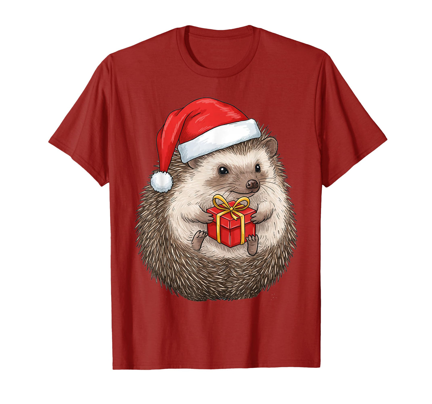Cozy Festive Hedgehog Christmas T-Shirt