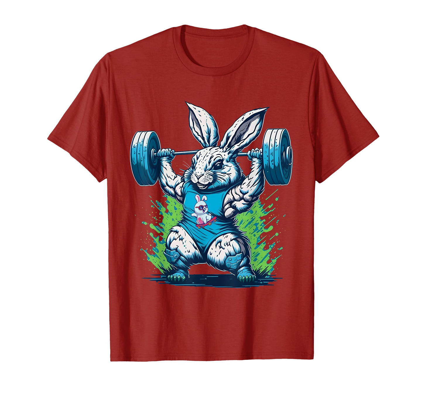 Bunny Lifting Weights Gym Rabbit Fitness Weightlifting T-Shirt