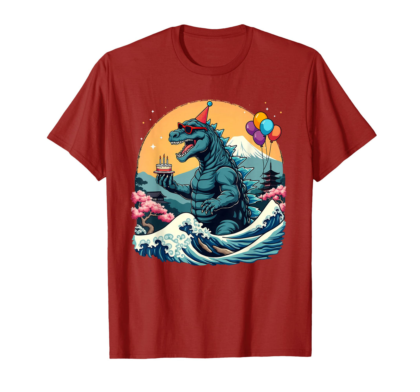 Kaiju Birthday Japan Monster Movie Bday Party Decorations T-Shirt