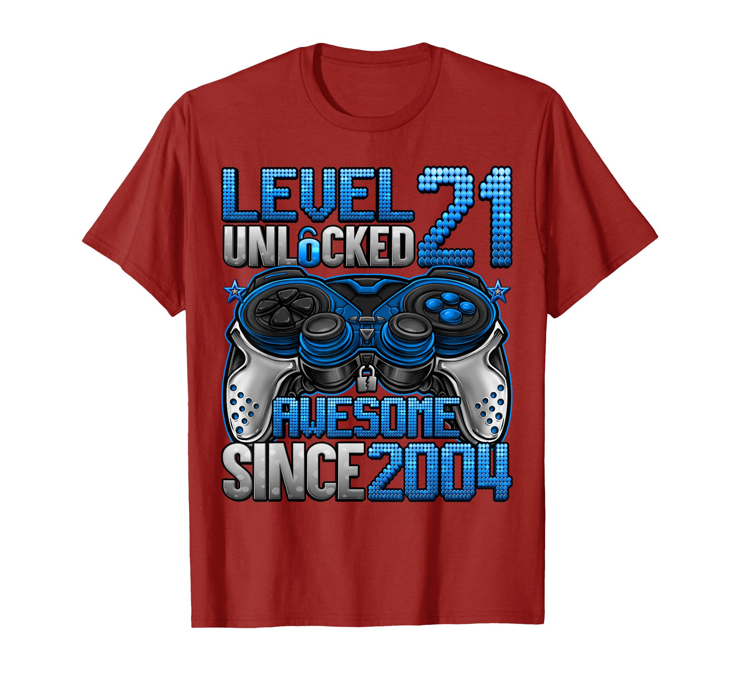 Level 21 Unlocked 21 Year Old Gifts Boys 21st Birthday Boy T-Shirt