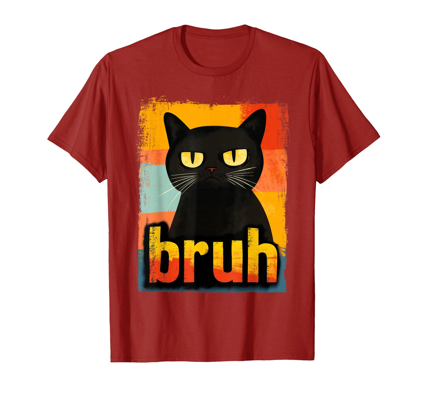 Funny Cat Bruh For Teens Boys Girls Men Women Meme Graphic T-Shirt